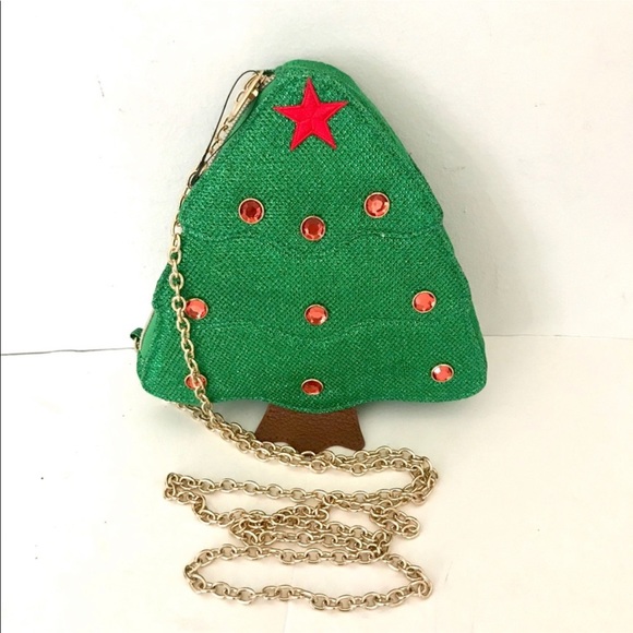 NWOT Arcade holiday tree crossbody bag - Picture 2 of 11